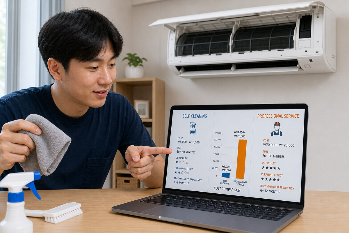 원룸에어컨청소 - 셀프 청소 한계와 전문 업체 선택 기준 비교