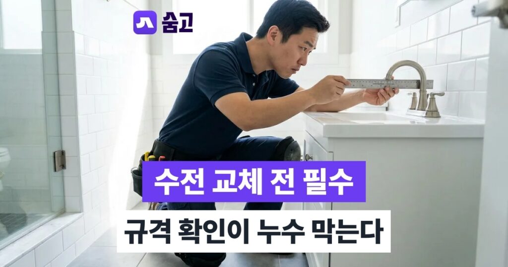 화장실 수전 교체 작업 마무리 — 누수 점검 체크리스트와 전문가 시공비 비교