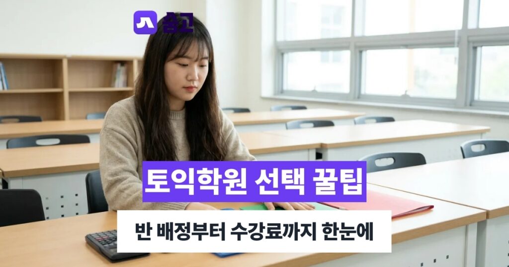 토익학원 - 토익학원 반 선택부터 수강료, 후기까지 확인하는 법