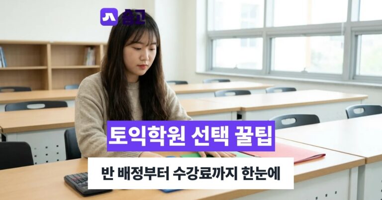 토익학원 - 토익학원 반 선택부터 수강료, 후기까지 확인하는 법