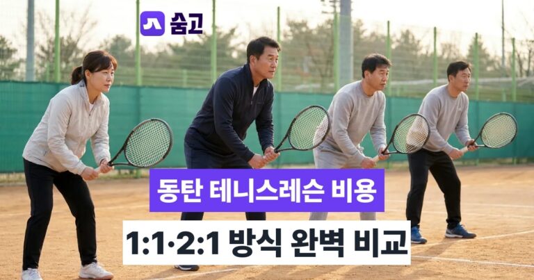 동탄테니스레슨 - 동탄테니스레슨 평균 비용과 1:1·2:1 레슨 방식 비교