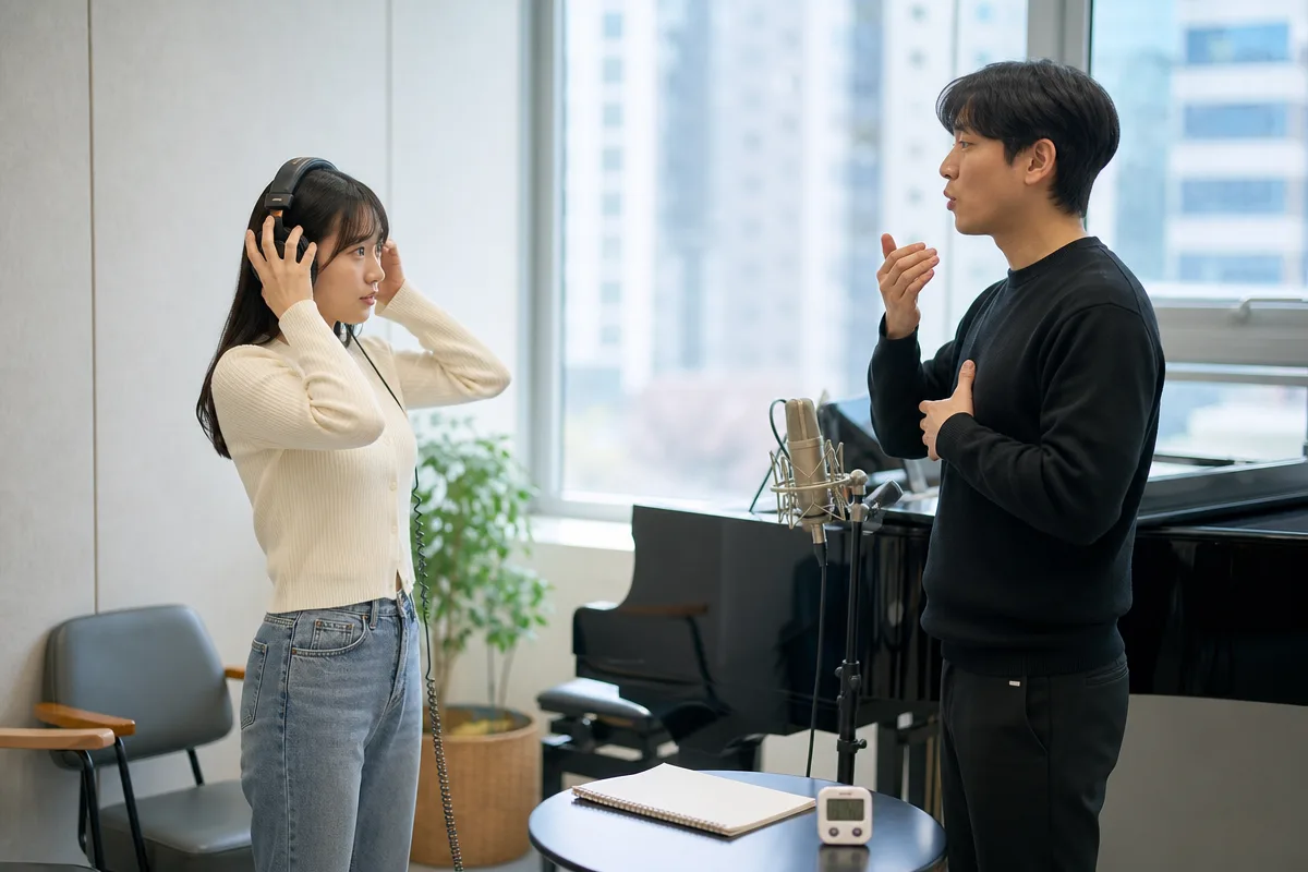 보컬레슨 비용 비교 전 강사와 수업 환경을 살피는 수강생