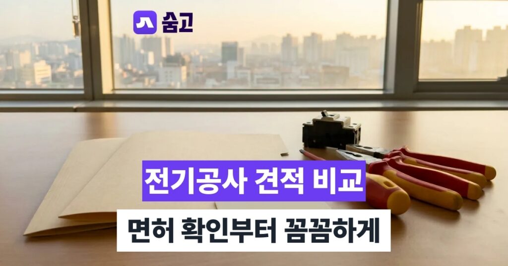 광주전기공사업체 - 광주전기공사업체 선택 전 견적 비교와 면허 확인 방법