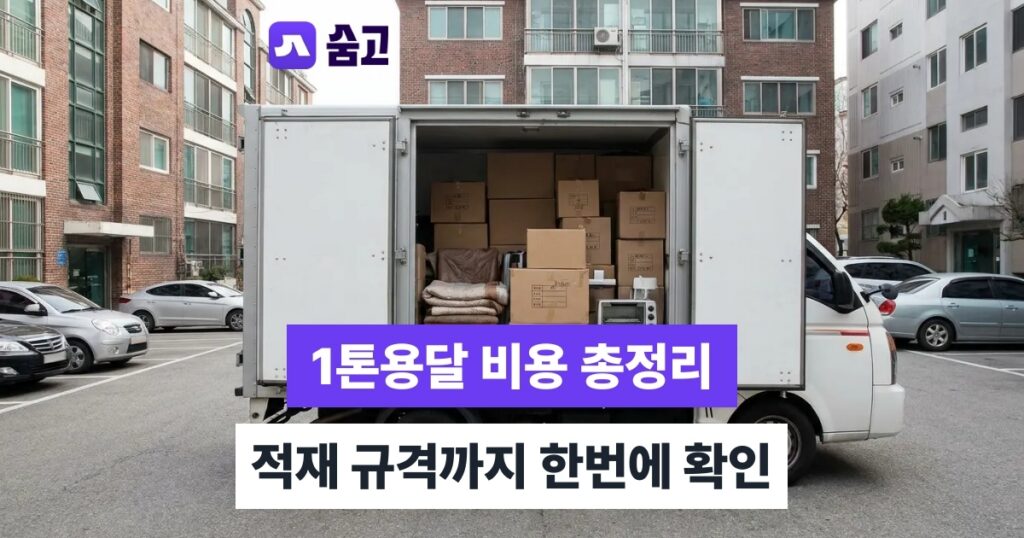 1톤용달 - 1톤용달 비용과 적재 규격, 내 짐에 맞는지 확인하기
