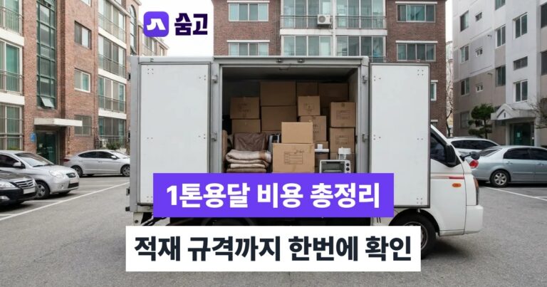 1톤용달 - 1톤용달 비용과 적재 규격, 내 짐에 맞는지 확인하기