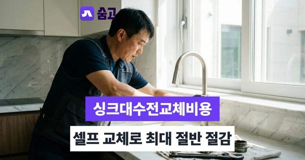 싱크대수전교체비용 - 싱크대수전교체비용 평균 8만5천원, 셀프 교체시 절감액은?