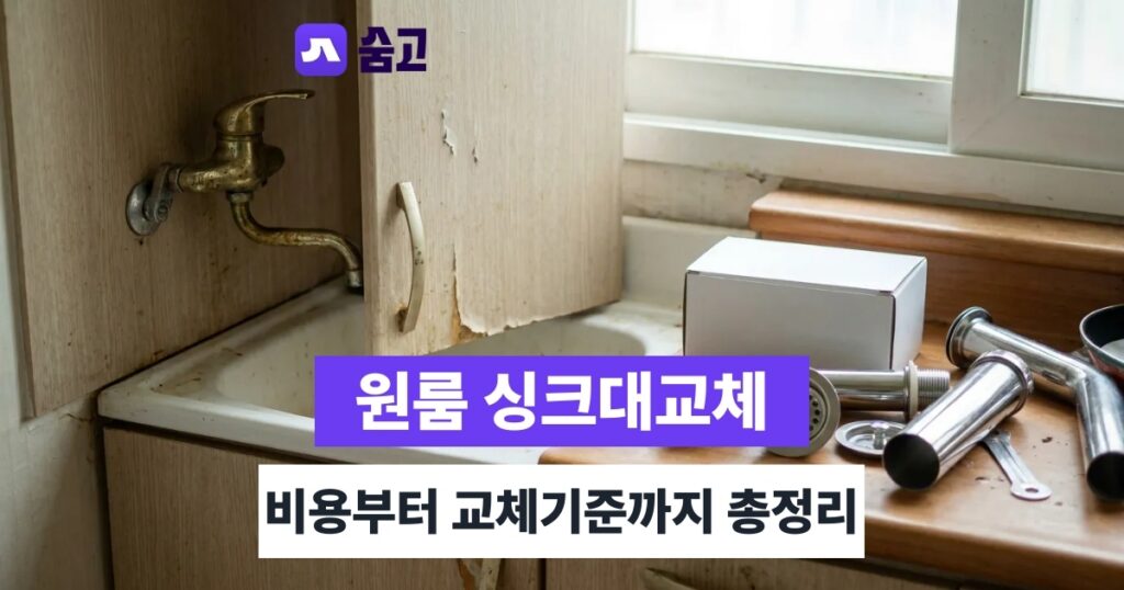 원룸싱크대교체 - 원룸싱크대교체 비용과 전체교체 vs 부분수리 판단 기준